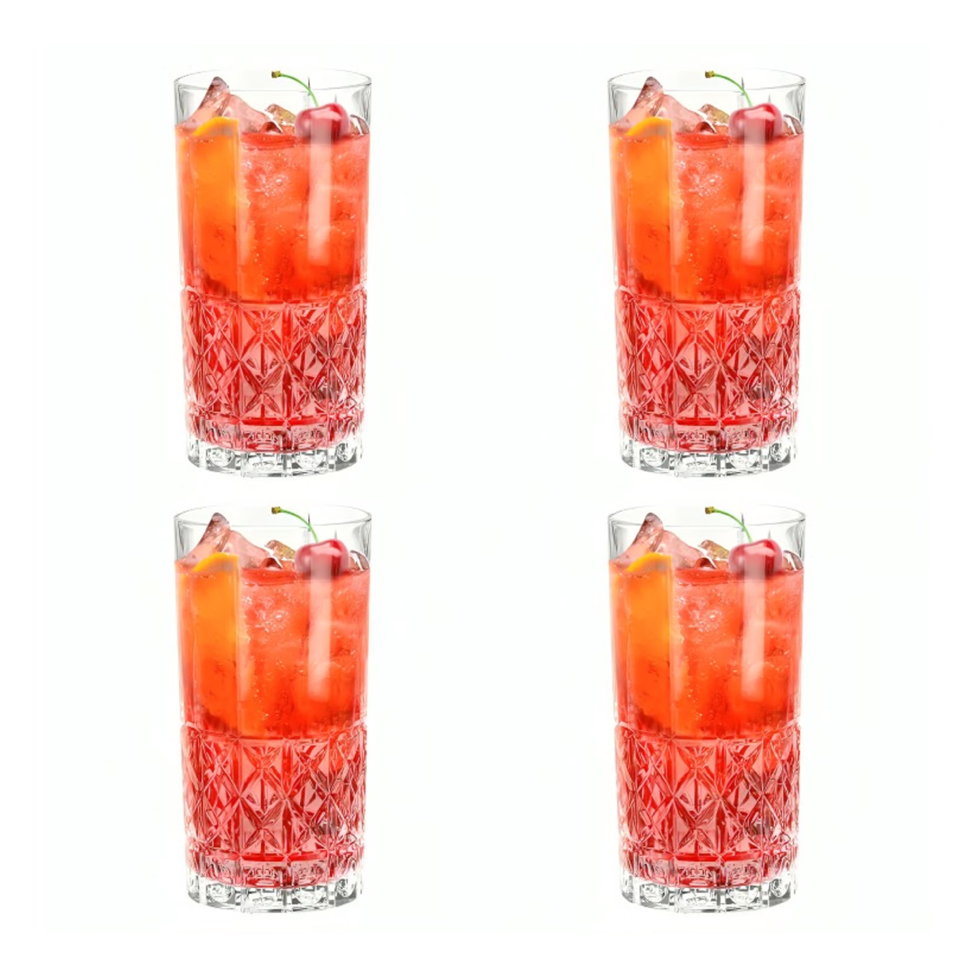 Set 4 vasos mix drinks vintage