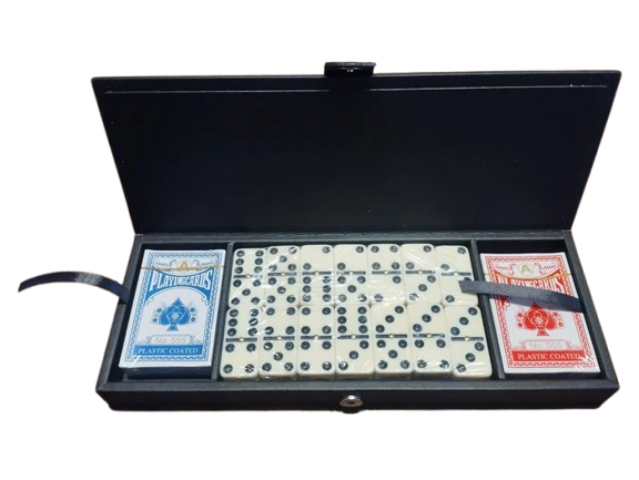 Caja naipe y dominó