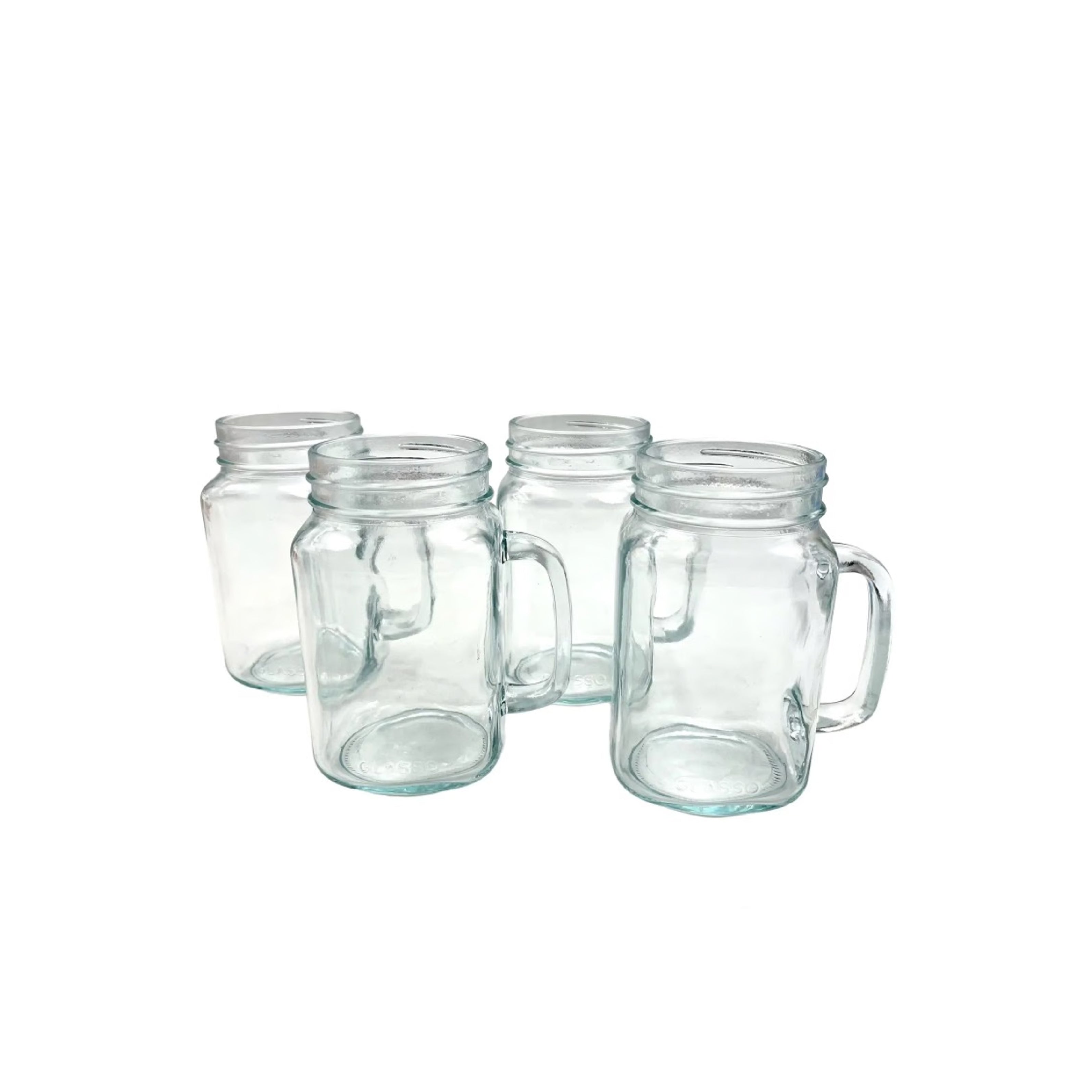 Set 4 vasos mojito mason