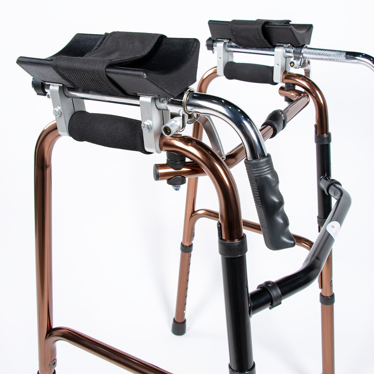Andador Aluminio Plegable con Apoya Brazos