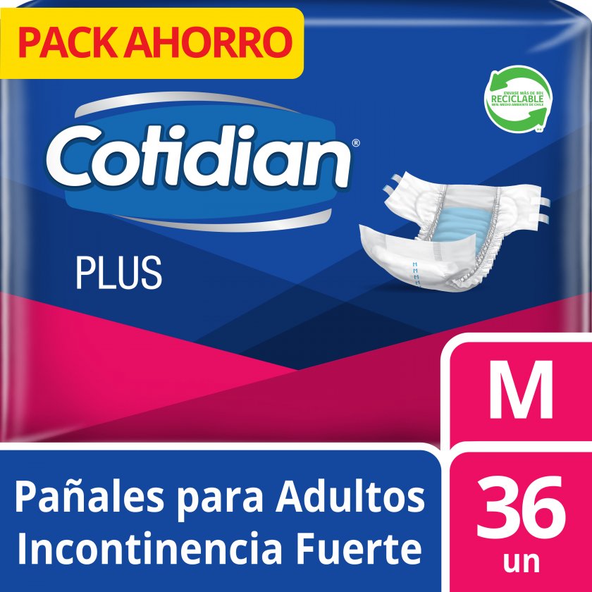 Pañal adulto Plus M x 36 unids
