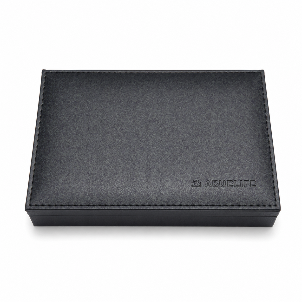 Caja de ecocuero con 4 cachos y 20 dados