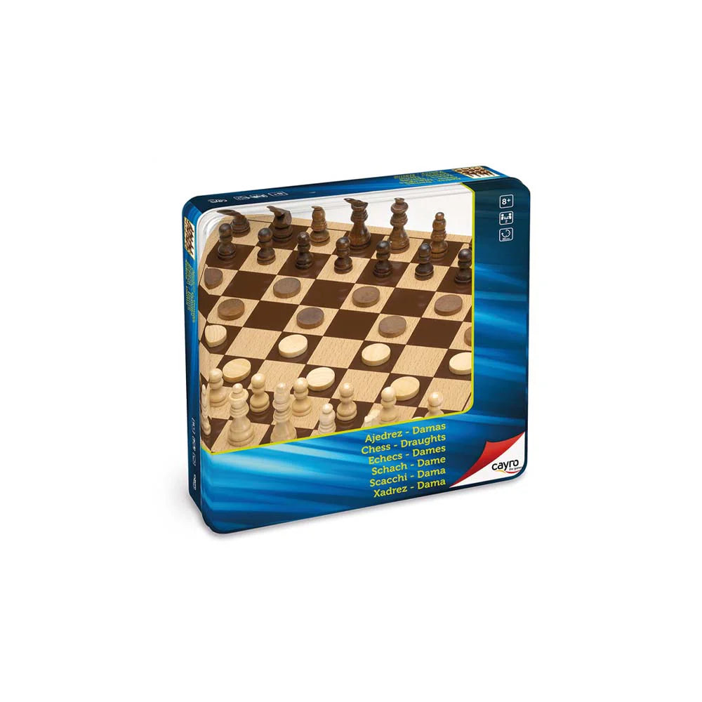 Metal Box Ajedrez Damas