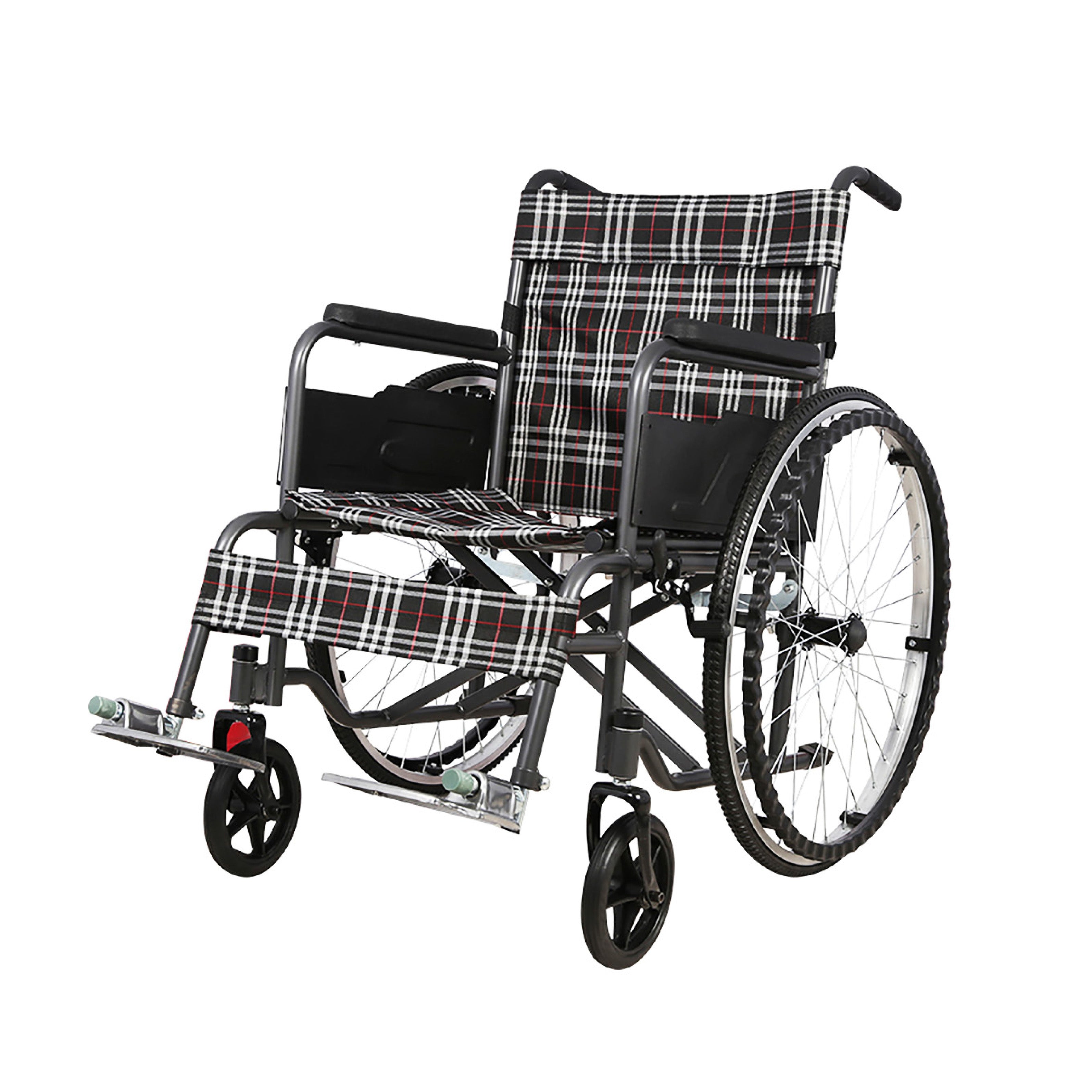 Silla de ruedas Standard plegable cuadrillé