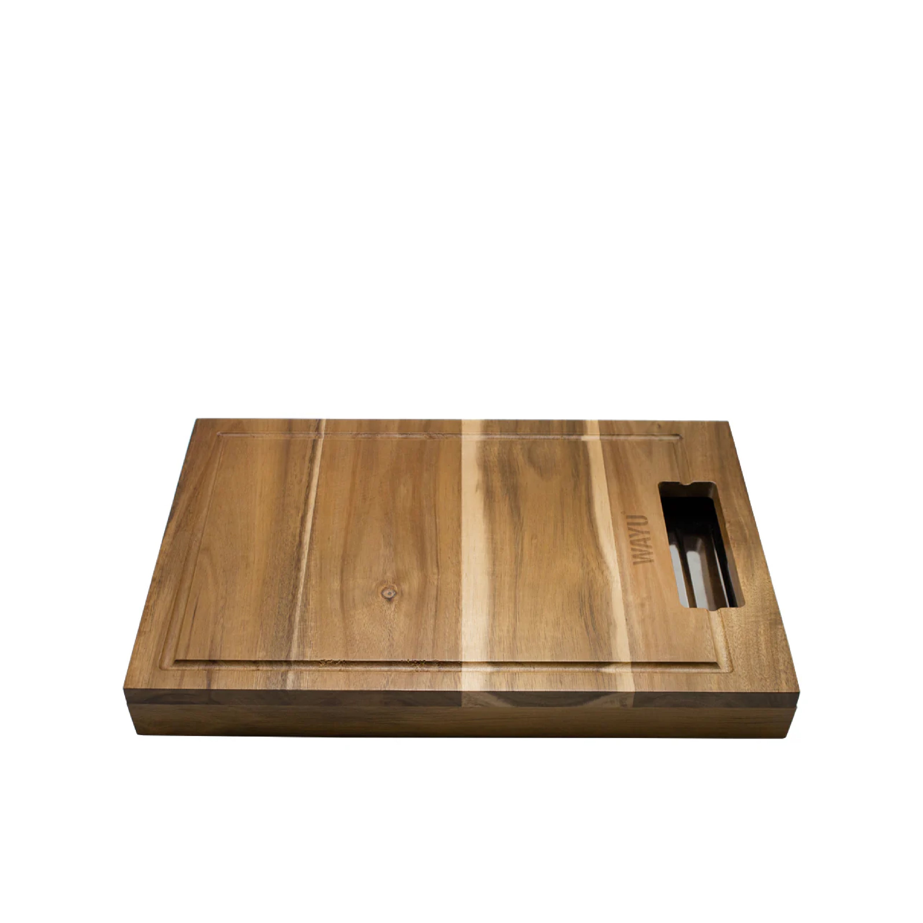 Tabla madera bandeja de acero